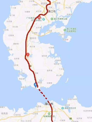 湛江麻章车站至湛江徐闻新寮路线?雷州至调风多少公里-图1 湛江麻章车站至湛江徐闻新寮路线?雷州至调风多少公里-图1