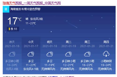 琼海什么时候最冷?琼海最低气温是多少度-图3 琼海什么时候最冷?琼海最低气温是多少度-图3