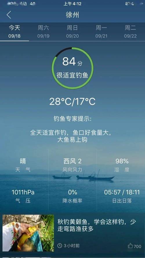 天气预报的钓鱼指数是否准确?今天的钓鱼指数是多少-图3 天气预报的钓鱼指数是否准确?今天的钓鱼指数是多少-图3
