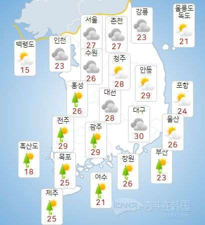 韩国的地理环境?韩国6月份温度是多少-图1 韩国的地理环境?韩国6月份温度是多少-图1