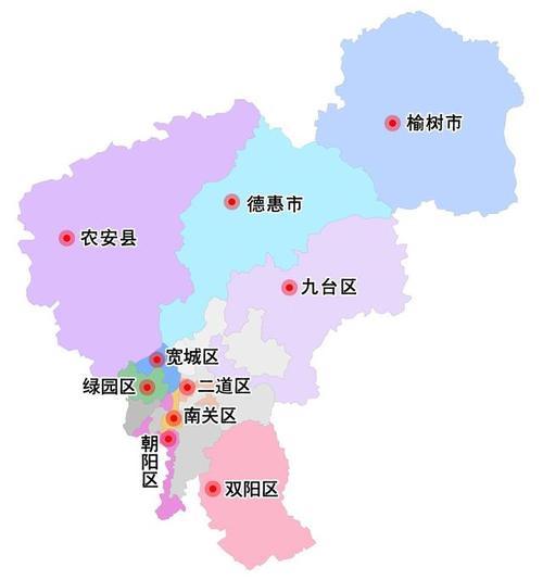 长春市各区划分图2020?龙王到农安多少公里-图2 长春市各区划分图2020?龙王到农安多少公里-图2