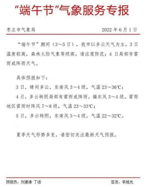 2020年山东枣庄端午节温度？枣庄夏天最高温度多少-图1