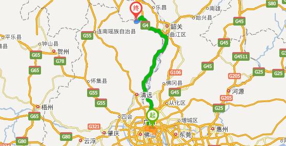 清远市站到阳山县北部的秤架镇有多远?清远岗壕到秤架多少公里-图1 清远市站到阳山县北部的秤架镇有多远?清远岗壕到秤架多少公里-图1