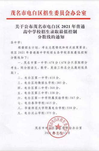 茂名3+2学校有哪些?电白最低生活保障线是多少-图1 茂名3+2学校有哪些?电白最低生活保障线是多少-图1