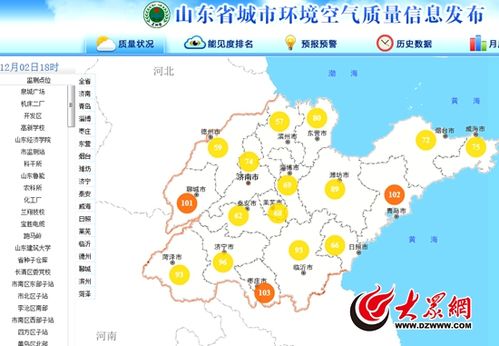 山东空气质量城市排名?烟台雾霾天气周一雾霾是多少-图1 山东空气质量城市排名?烟台雾霾天气周一雾霾是多少-图1