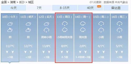 2020年湖南下雪时间和地区?昨天长沙多少度-图2 2020年湖南下雪时间和地区?昨天长沙多少度-图2